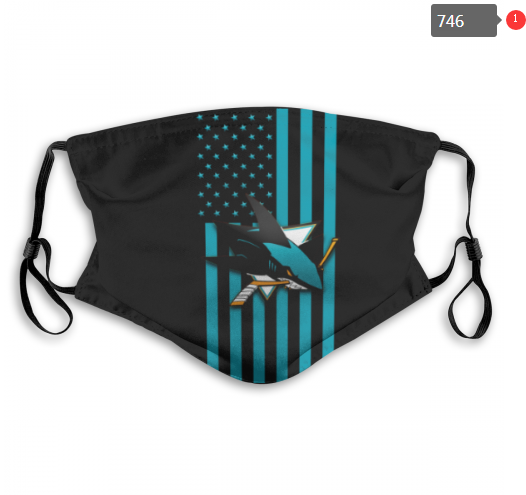 NHL San Jose Sharks #5 Dust mask with filter->nhl dust mask->Sports Accessory